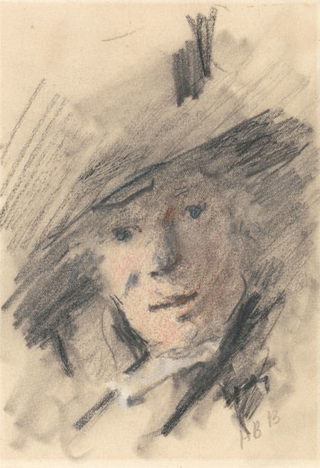 Digital Print - Study of a Woman by Hercules Brabazon Brabazon