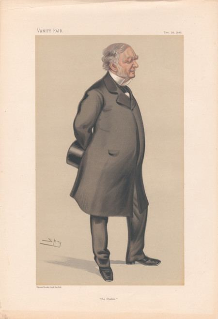 Digital Print - Architects and Engineers. 'The Obelisk'. Mr. Erasmus Wilson. 18 December 1880 by Leslie Matthew Ward
