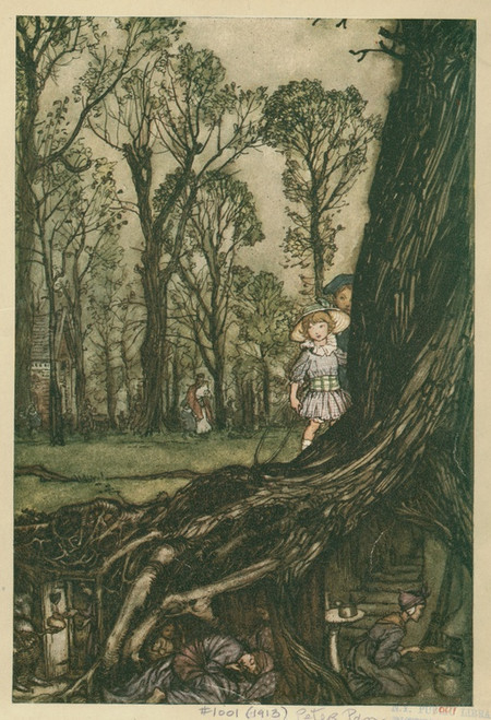 Digital Print - Fairies are all more or less in hiding until dusk by Arthur Rackham