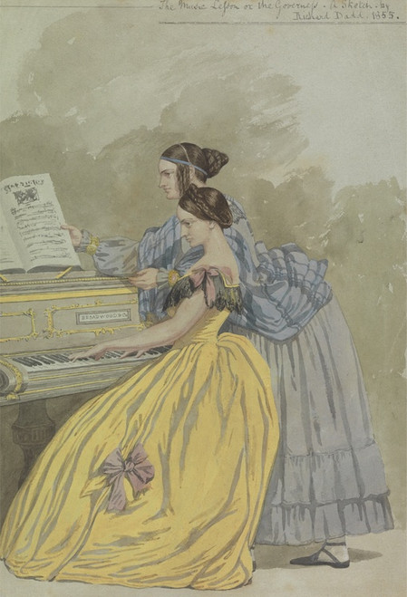 Digital Print - The Music Lesson or the Governess; a Sketch by Richard Dadd