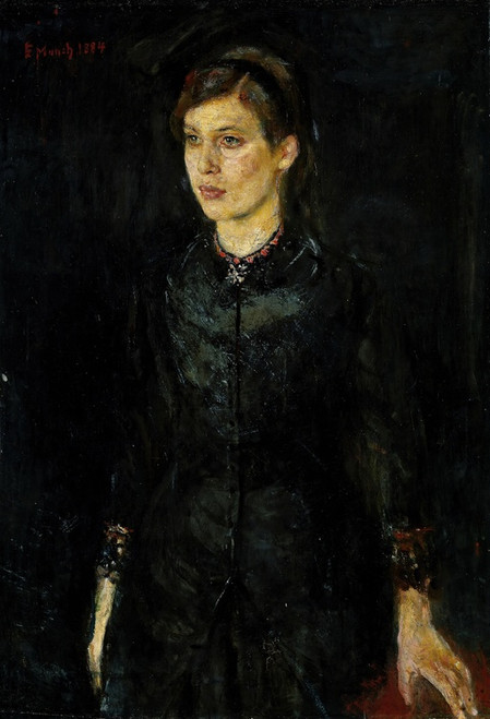 Digital Print - Inger in Black by Edvard Munch