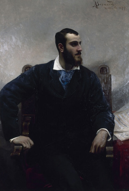 Digital Print - Portrait d'Andr Wormser (1851-1926), pianiste et compositeur by Albert Besnard
