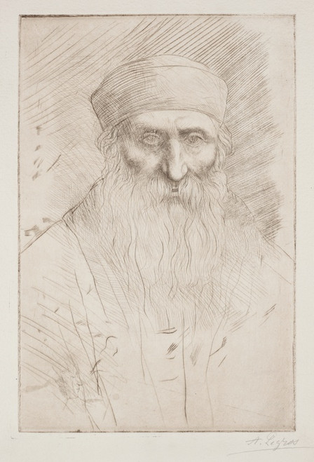 Digital Print - Head of a Man with a Long Beard by Alphonse Legros