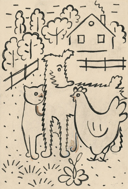 Digital Print - I Had a Dog and a Cat Pl 15 by Josef apek