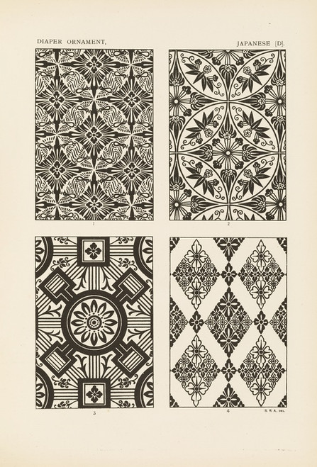 Digital Print - Outlines of ornament in the leading styles Pl.27 by George Ashdown Audsley