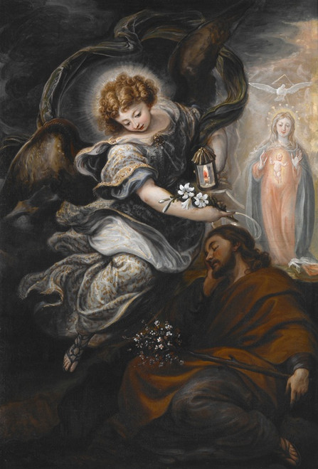 Digital Print - The Dream Of St. Joseph by Francisco Rizi