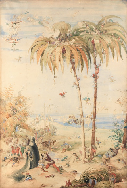Digital Print - The enchanted fairy tree, or a fantasy based on The Tempest by William Shakespeare by Richard Doyle