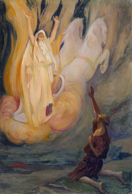 Digital Print - Elijah Ascends in a Chariot of Fire by James Tissot