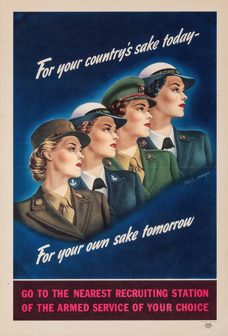 Digital Print - For Your Country's Sake Today - For Your Own Sake Tomorrow by Steele Savage