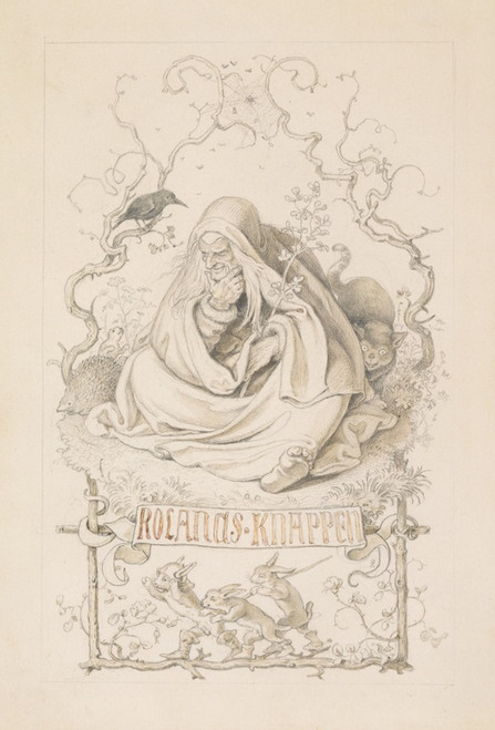 Digital Print - Roland's squires by Ludwig Richter