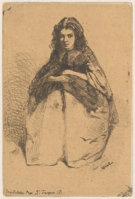 Digital Print - Fumette by James Abbott McNeill Whistler
