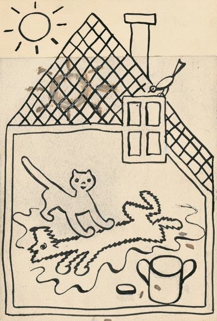 Digital Print - I Had a Dog and a Cat Pl 40 by Josef apek