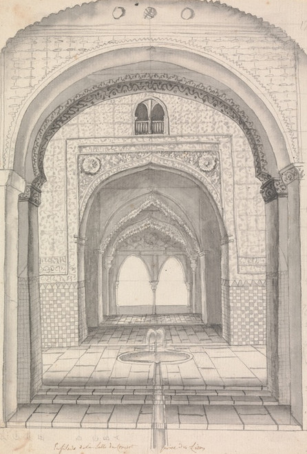 Digital Print - Entrance of the Torre de las dos Hermanas in the Alhambra by Henry Swinburne