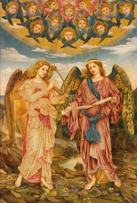 Digital Print - Gloria in Excelsis by Evelyn De Morgan