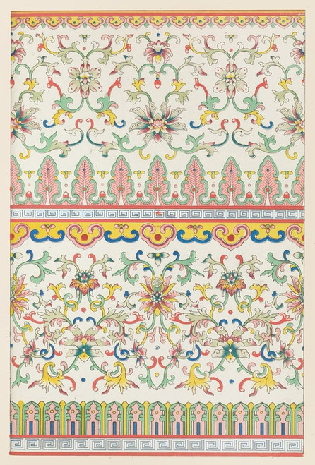 Digital Print - Examples of Chinese ornament, Pl.59 by Owen Jones