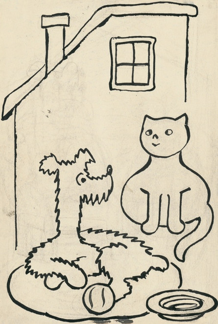Digital Print - I Had a Dog and a Cat Pl 22 by Josef apek