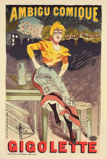 Digital Print - Gigolette by Albert Guillaume