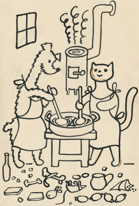 Digital Print - I Had a Dog and a Cat Pl 12 by Josef apek