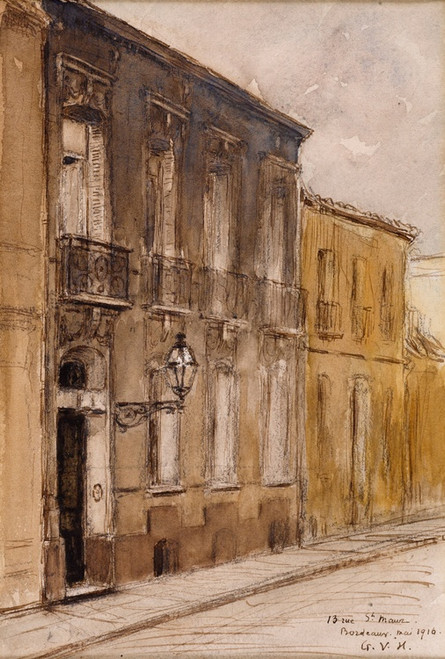 Digital Print - 13 rue Saint-Maur, Bordeaux by Georges Hugo