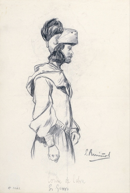 Digital Print - Conde de Cabra. Sr. Garro by Santiago Rusiol