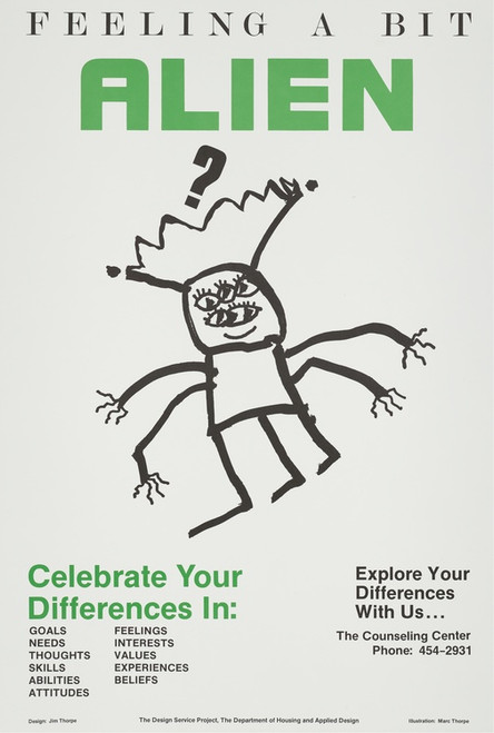 Digital Print - Feeling a bit alien, celebrate your differences in... by Jim Thorpe