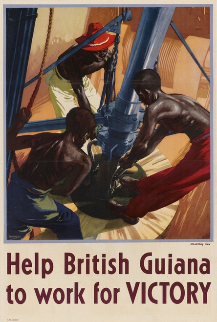 Digital Print - Help British Guiana to Work for Victory by John Nunney