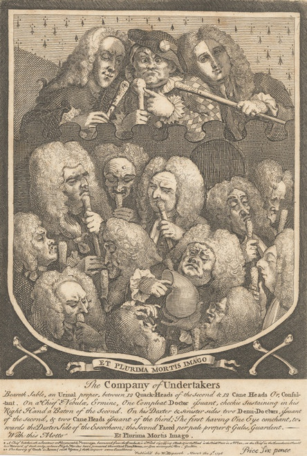 Digital Print - The Company of Undertakers by William Hogarth
