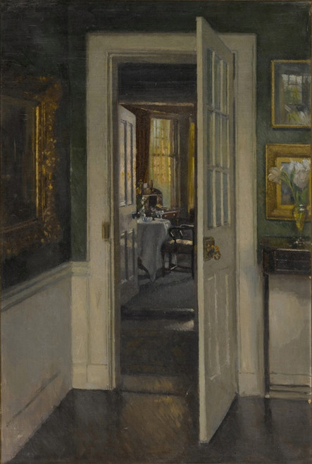 Digital Print - Interior Looking Through to Morning Room by Patrick William Adam
