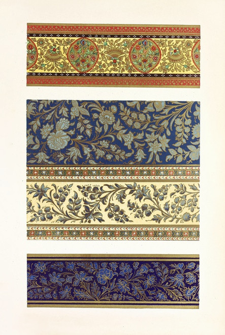 Digital Print - Patterns of Indian Lacquered Work from Writing Boxes by John Charles Robinson