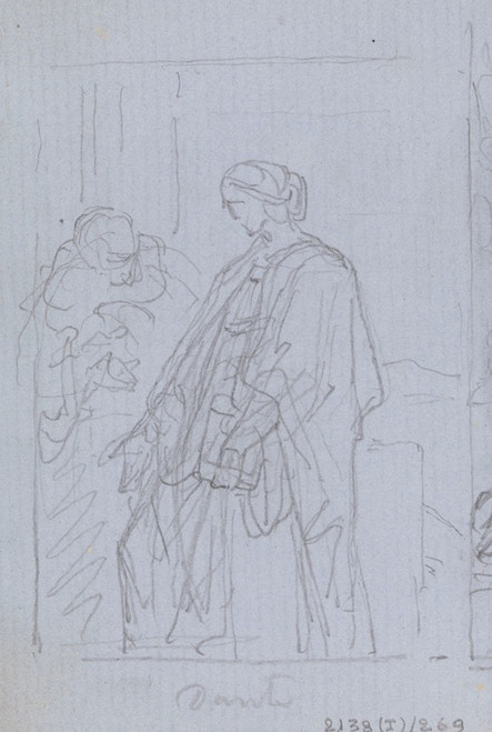 Digital Print - The Writer Dante Alighieri by Nicaise De Keyser