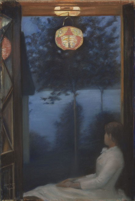 Digital Print - A Japanese Lantern by Oda Krohg