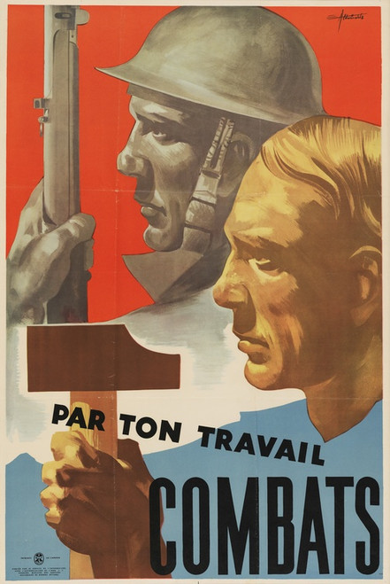 Digital Print - Par ton travail, Combats by Eric Aldwinckle