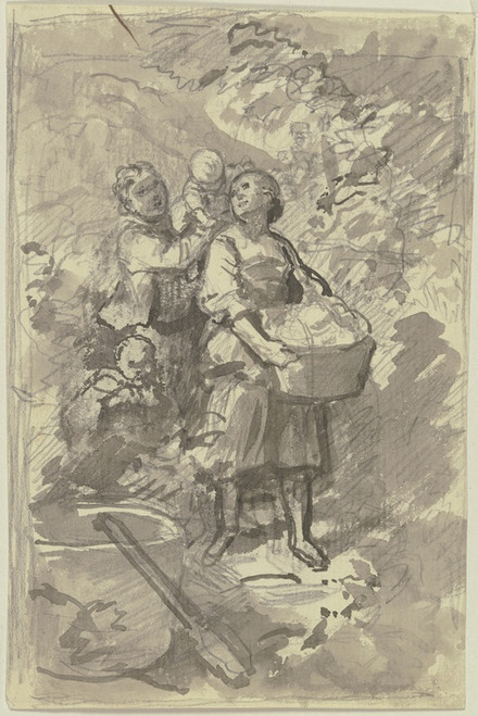 Digital Print - Washerwomen by Jakob Becker