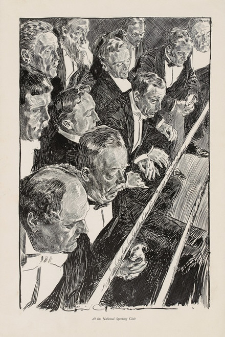 Digital Print - At the National Sporting Club by Charles Dana Gibson