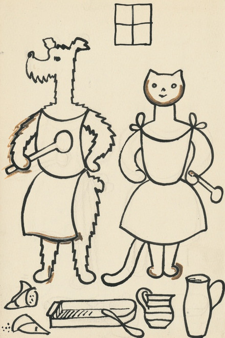 Digital Print - I Had a Dog and a Cat Pl 34 by Josef apek