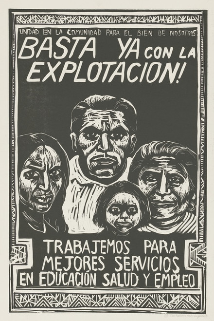 Digital Print - Basta ya con la explotacion! by Rachael Romero