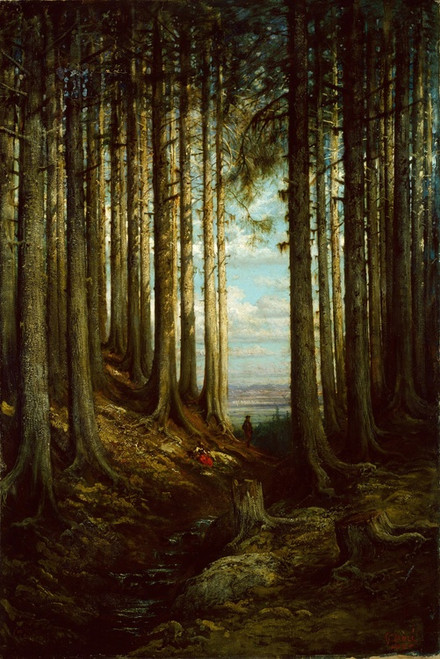 Digital Print - Alpine Scene by Gustave Dor