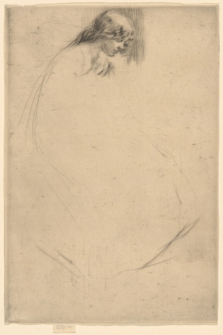 Digital Print - Jo's Bent Head by James Abbott McNeill Whistler