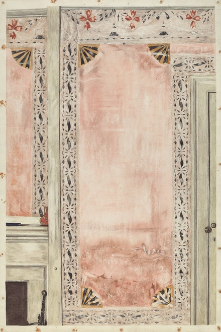 Digital Print - Stencilled Wall by Mildred E. Bent