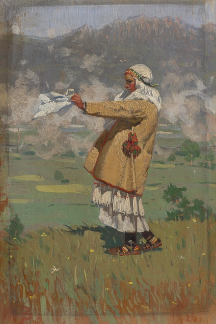 Digital Print - Woman from imany in Folk Costume by Joa prka