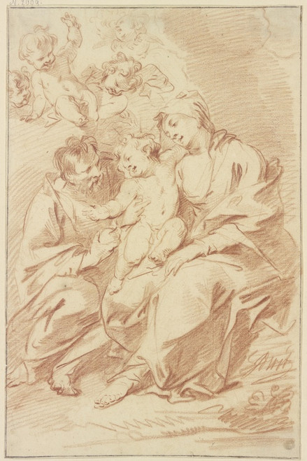 Digital Print - Holy family by Jacob de Wit