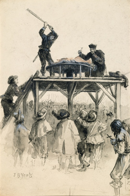 Digital Print - The Sentence of the Court Was accordingly Executed the 14th of July NS in France by John Butler Yeats