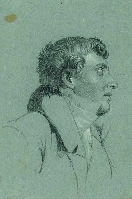 Digital Print - Kopfstudie zu 'Rckkehr des Kaisers Franz aus Pressburg' by Johann Peter Krafft