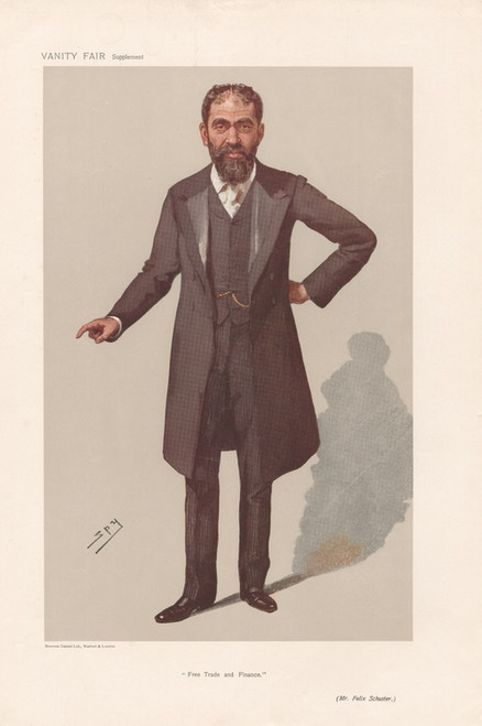 Digital Print - Bankers and Financiers. 'Free Trade and Finance'. Mr. Felix Schuster. 28 June 1906 by Leslie Matthew Ward