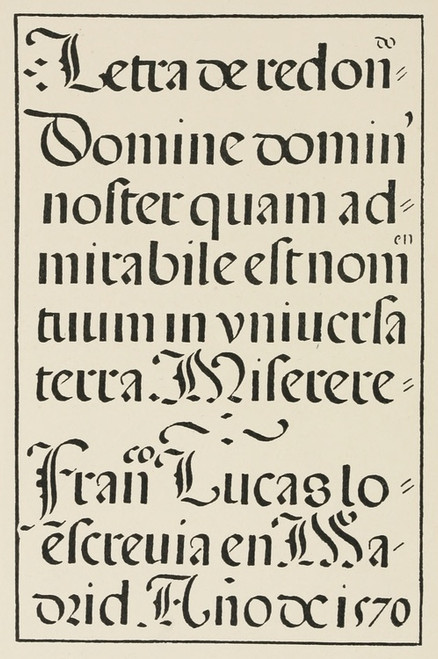 Digital Print - Spanish Round Gothic Letters by Frank Chouteau Brown