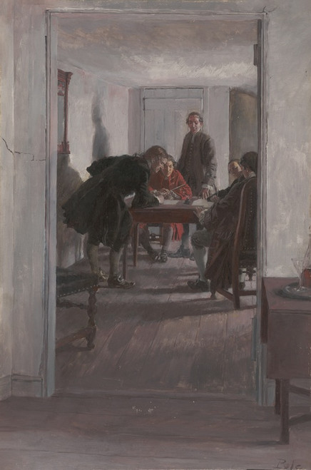 Digital Print - In the old Raleigh Tavern by Howard Pyle