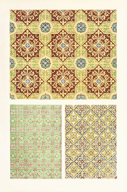Digital Print - Encaustic or Inlaid Tiles, in the Mediaeval Styles by John Charles Robinson