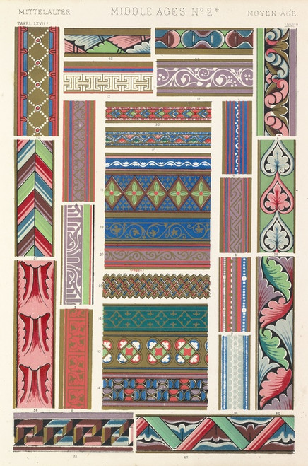 Digital Print - Middle Ages No.2a by Owen Jones