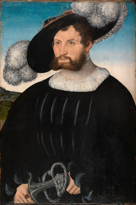 Digital Print - Bildnis des Herrn A. von Rechenberg by Lucas Cranach