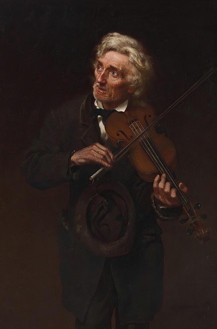 Digital Print - A Merry Air and a Sad Heart by John George Brown